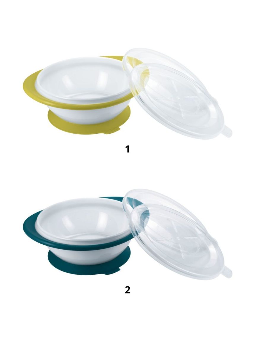 Nuk easy learning μπολ φαγητού με 2 καπάκια 6m+ 10.255.192 (2 χρώματα) - Nuk