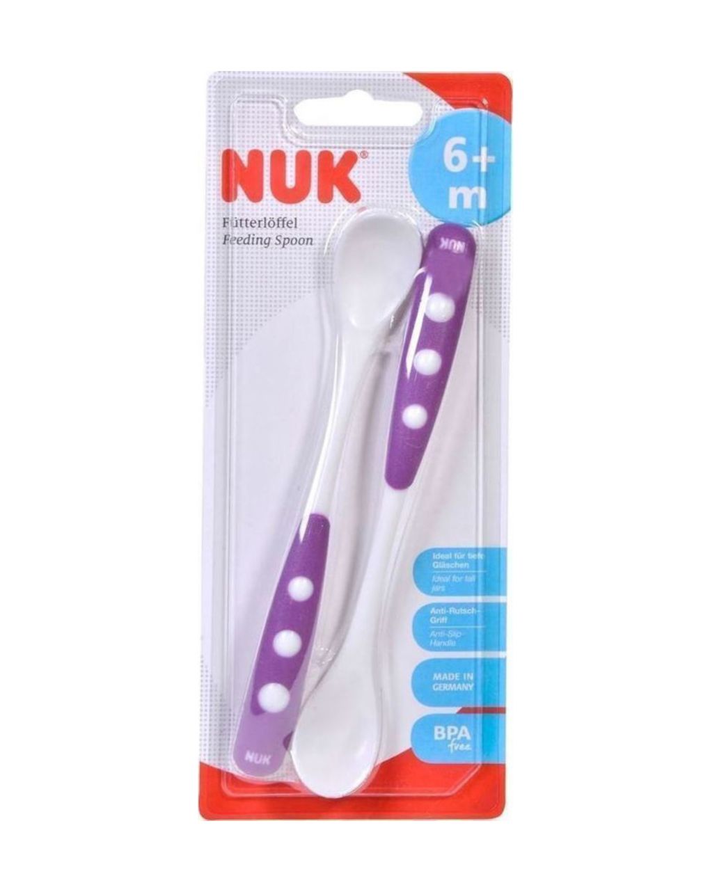 Nuk easy learning  κουταλάκι φαγητού 6m+ 2τμχ (3 σχέδια) 10255053 - Nuk