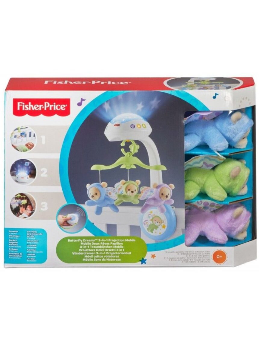 Fisher price μουσικό περιστρεφόμενο με αρκουδάκια cdn41 - Fisher-Price