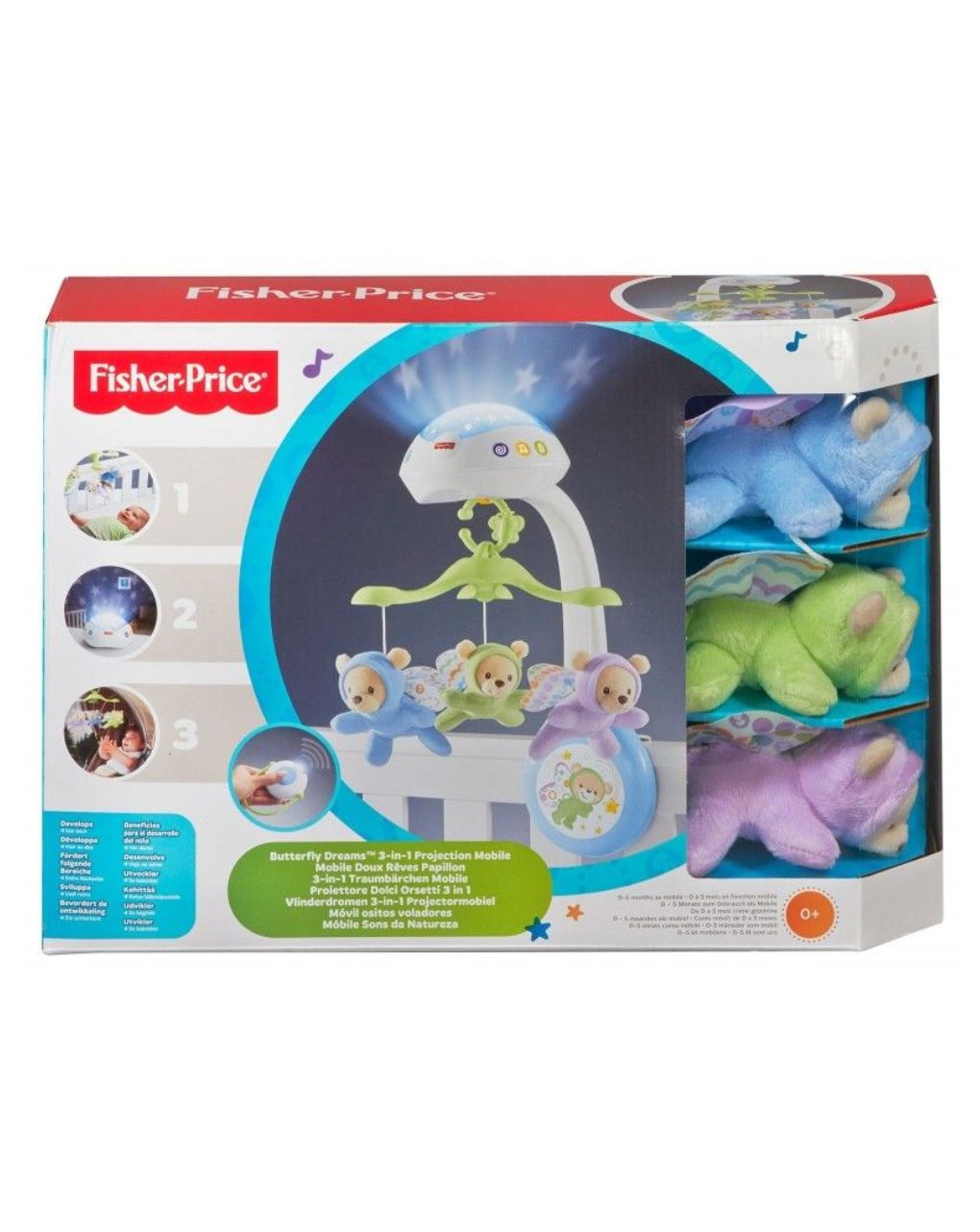 Fisher price μουσικό περιστρεφόμενο με αρκουδάκια cdn41 - Fisher-Price