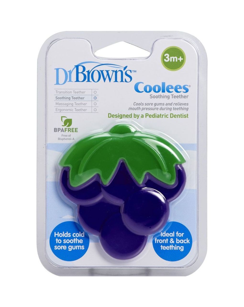 Dr. brown's δροσιστικός κρίκος οδοντοφυίας βατόμουρο te-223 - Dr Browns