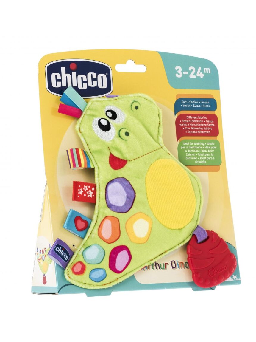 Chicco κουδουνίστρα αστείος δεινόσαυρος y02-07894-00 - Chicco