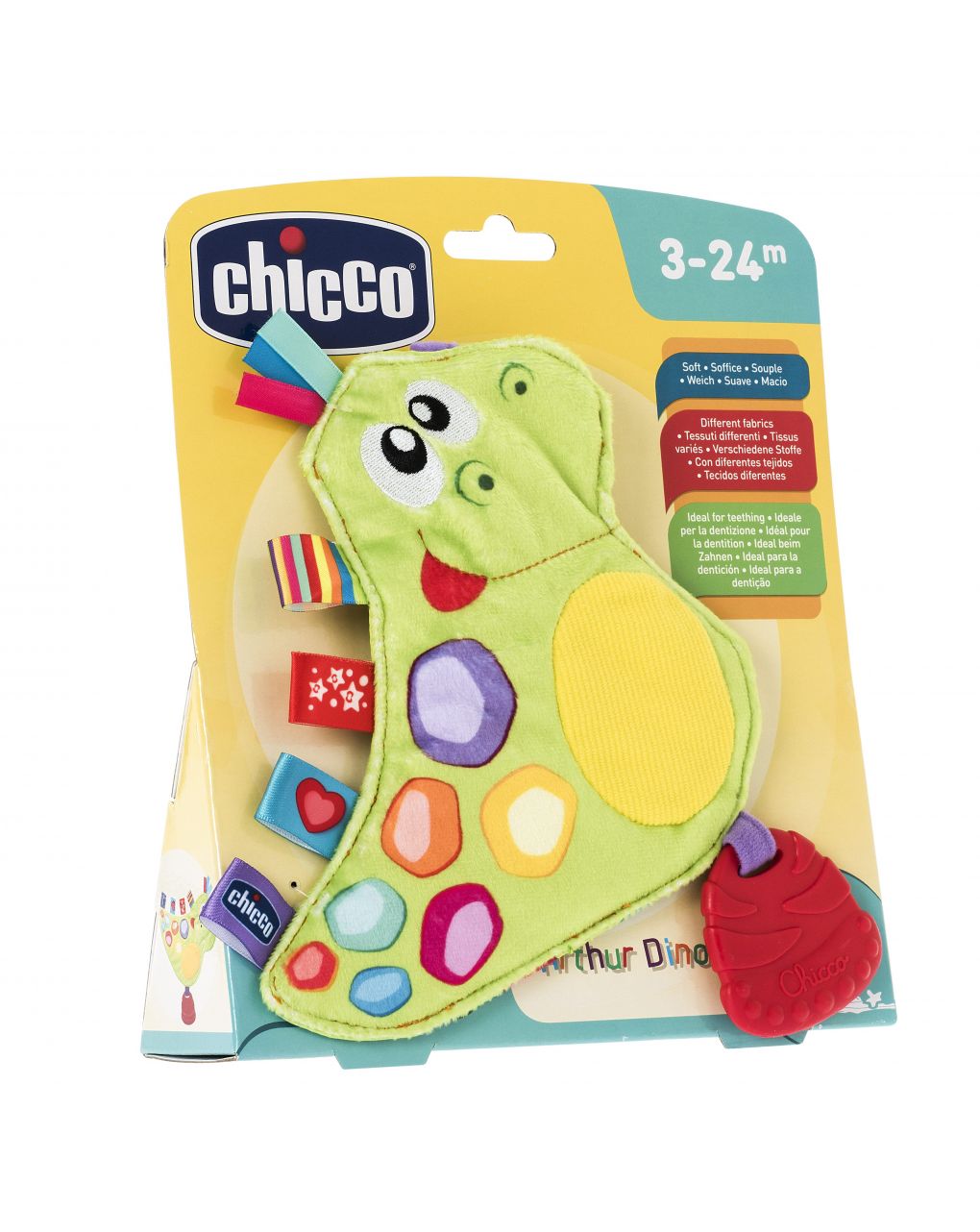 Chicco κουδουνίστρα αστείος δεινόσαυρος y02-07894-00 - Chicco