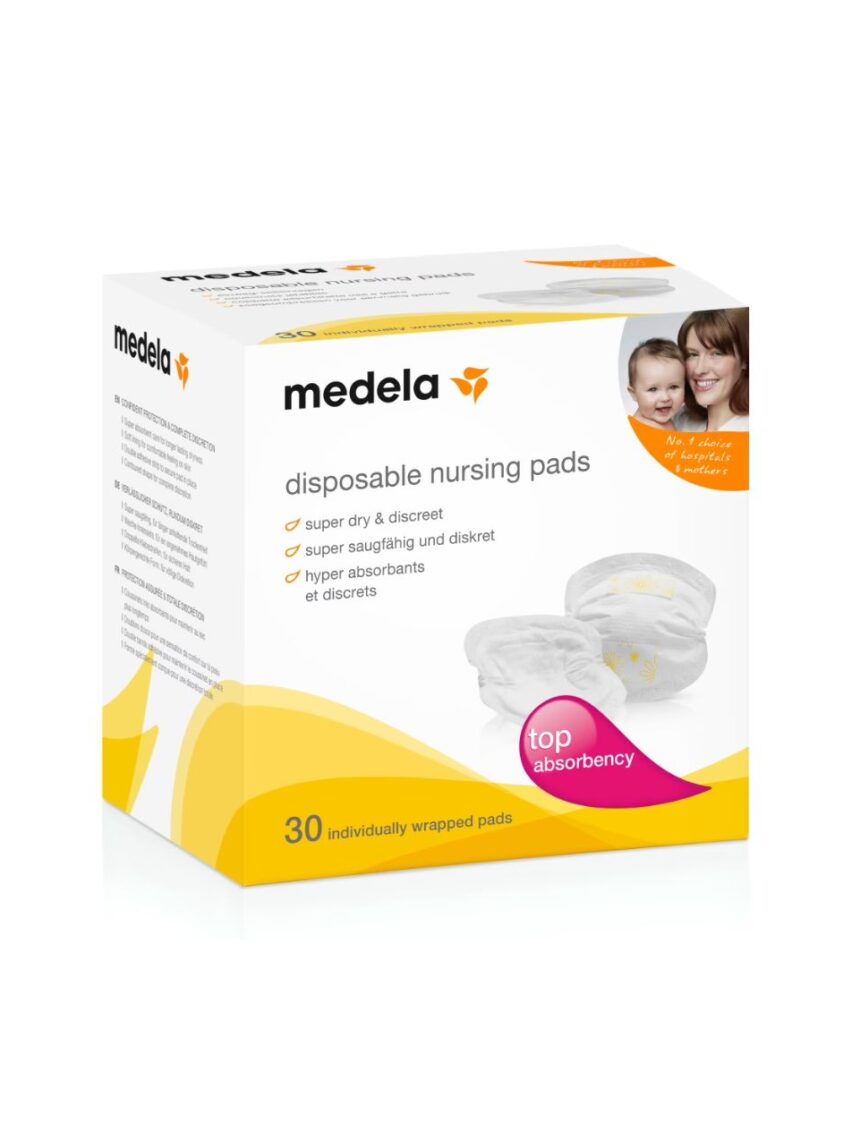 Medela επιθέματα στήθους  safe & dry™ 30τμχ - Medela
