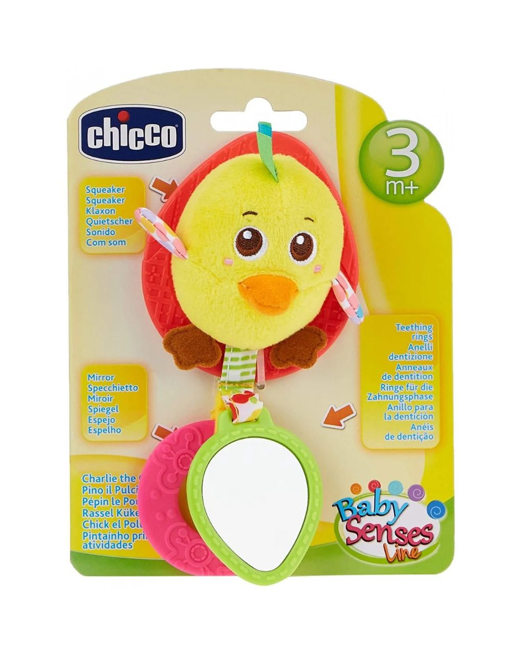 Chicco κουδουνίστρα τσάρλι το κοτοπουλάκι y02-07650-00 - Chicco