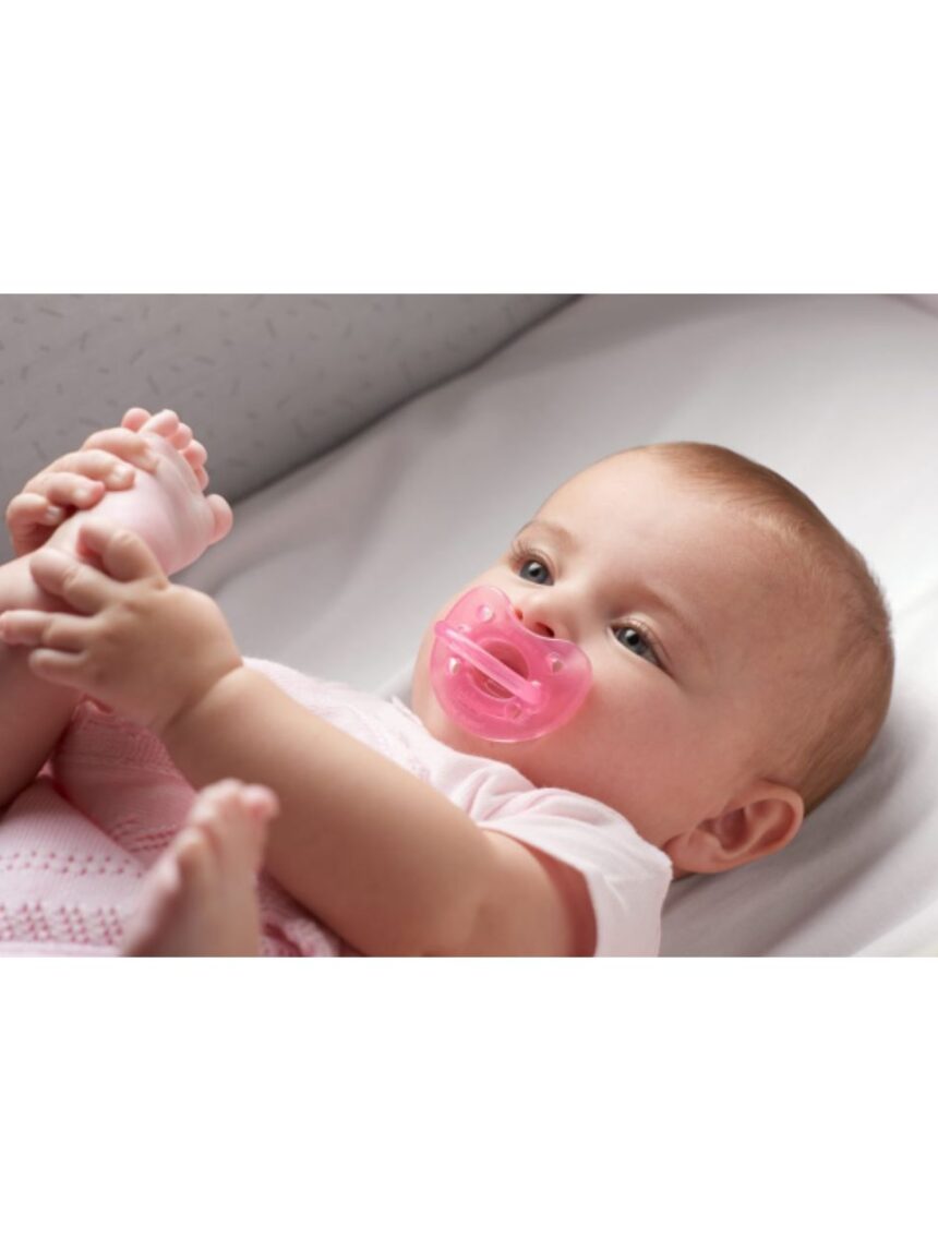 Chicco physio soft silicone πιπίλα σιλικόνης 6-12m ροζ c60-02712-11 - Chicco