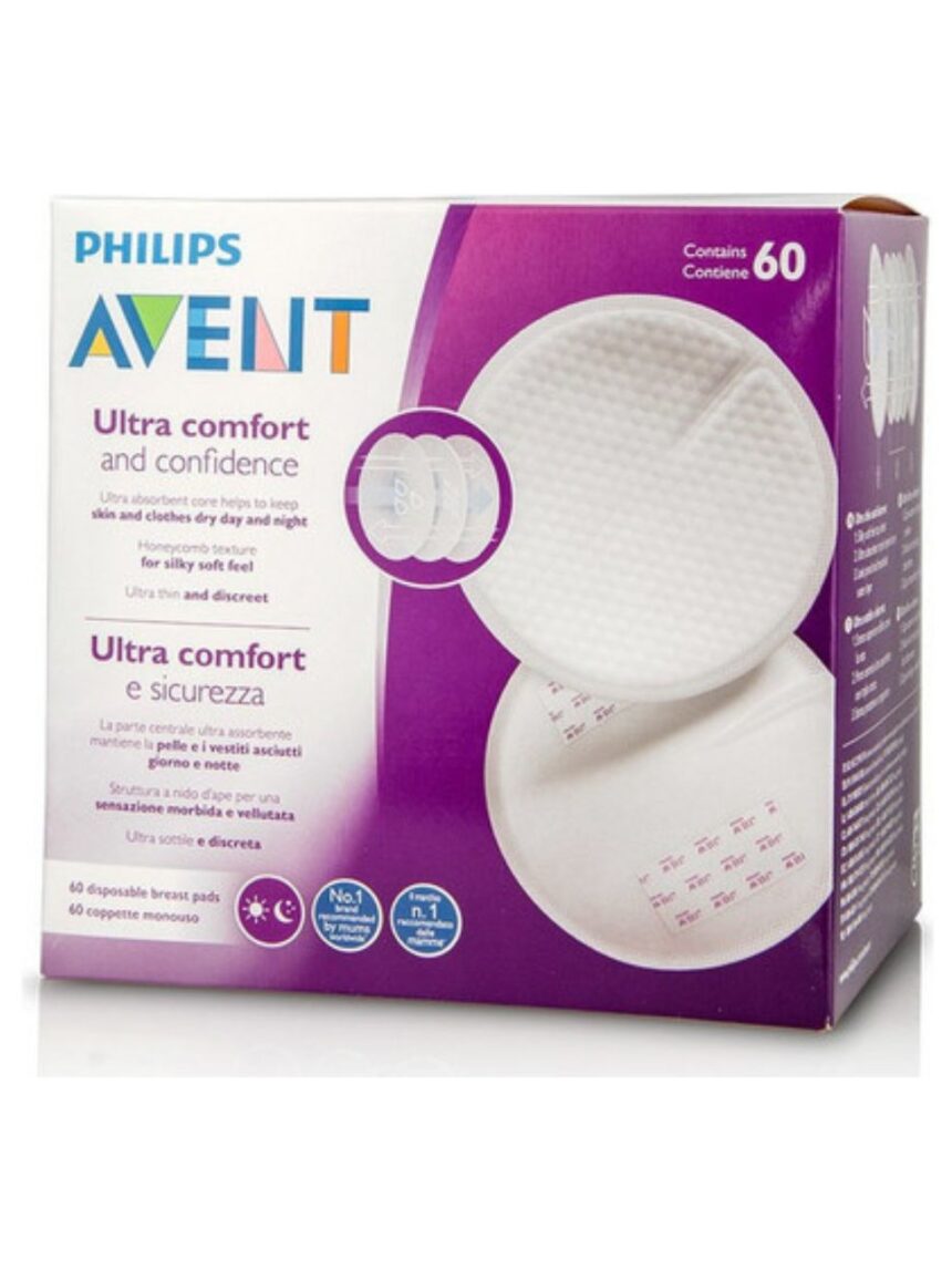 Philips avent επιθέματα στήθους μίας χρήσης 60τμχ scf254/60 - Philips Avent