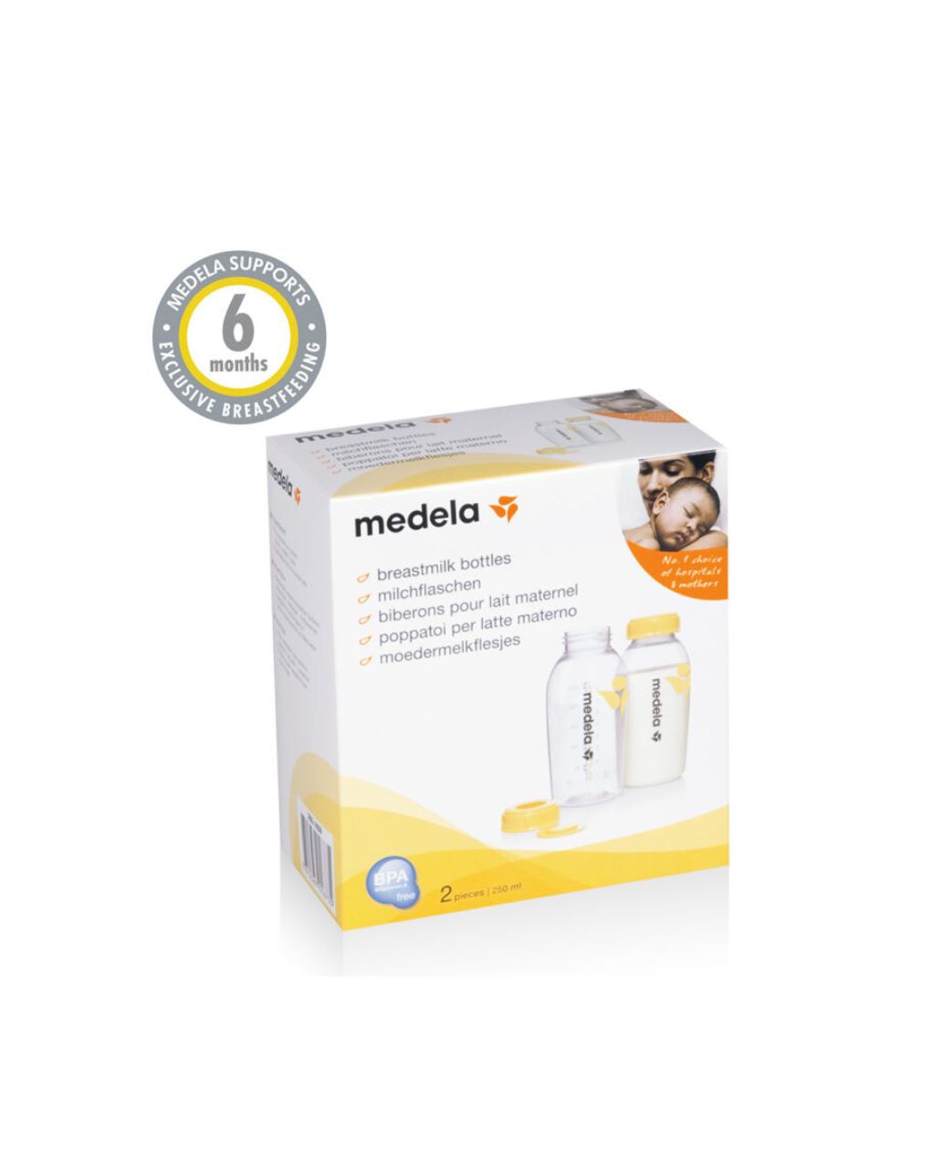 Breast milk bottles φιάλες μητρικού γάλακτος 250ml, 2τμχ - Medela