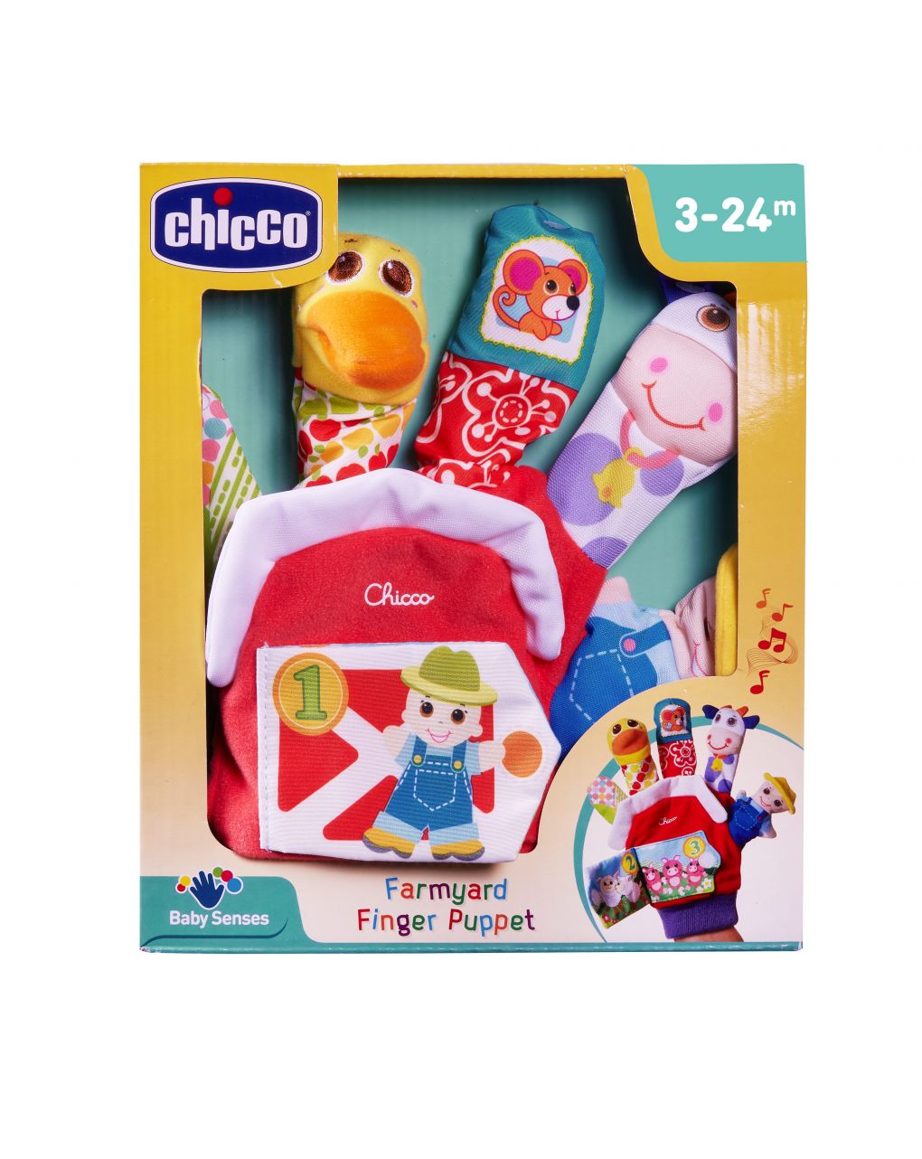 Chicco εκπαιδευτικό γάντι με μαριονέτες y03-07651-00 - Chicco