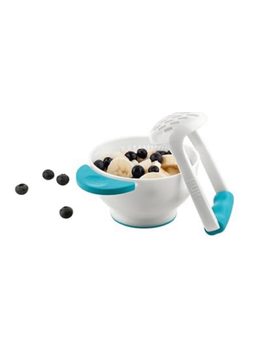 Nuk masher & bowl με 2 καπάκια βεραμάν - Nuk