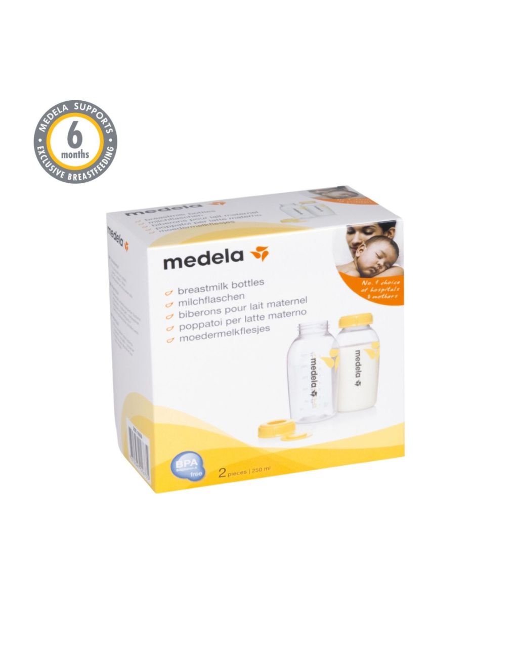 Medela breast milk bottles φιάλες μητρικού γάλακτος 250ml 2τμχ - Medela