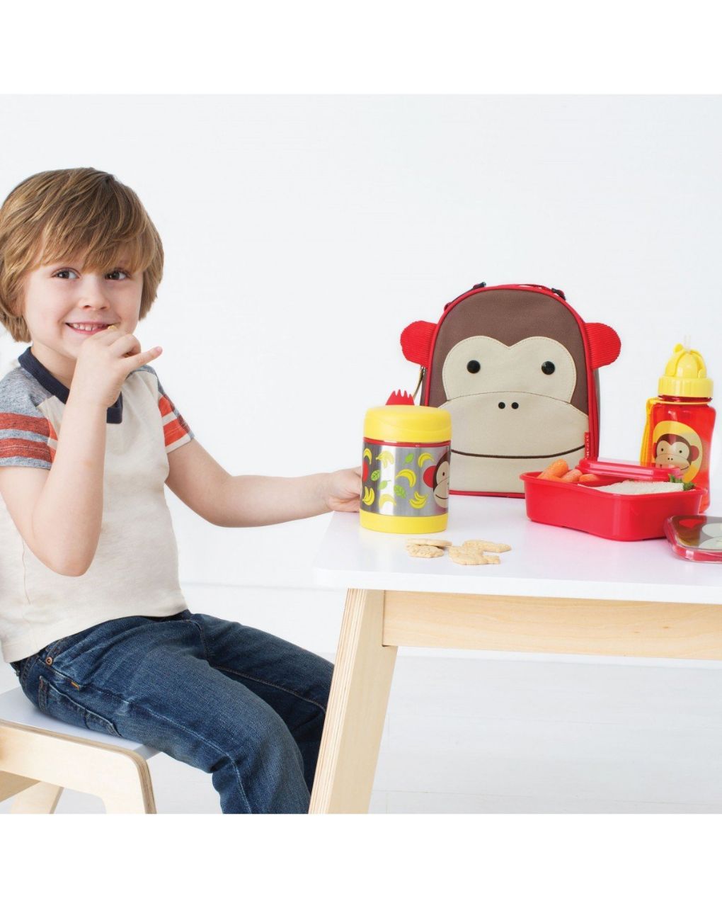 Skip hop zoo φαγητοδοχείο - θερμός 325ml monkey 29-2903005-01 - SKIP HOP