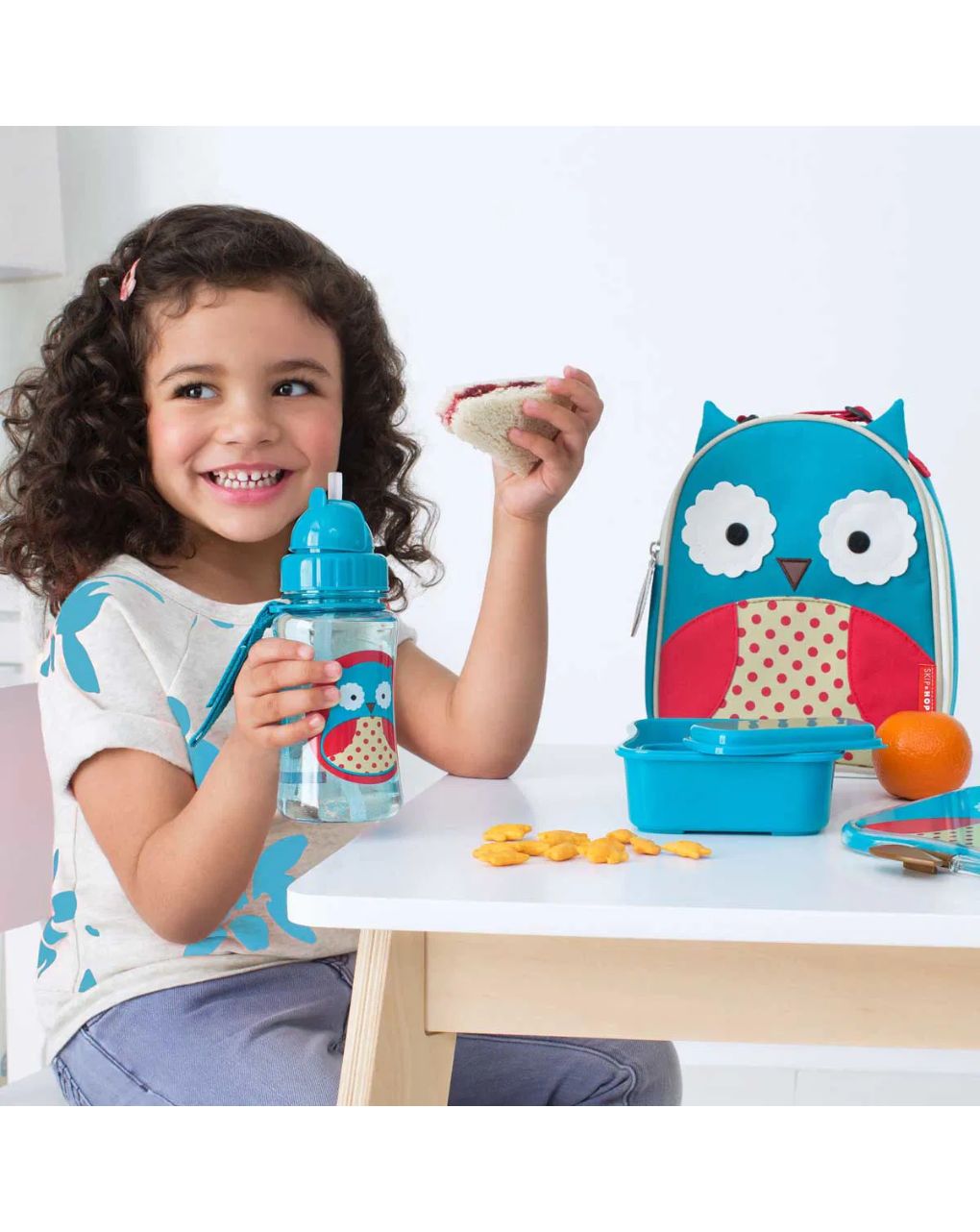 Skip hop zoo τσαντάκι φαγητού owl f709bg011ws01m - SKIP HOP