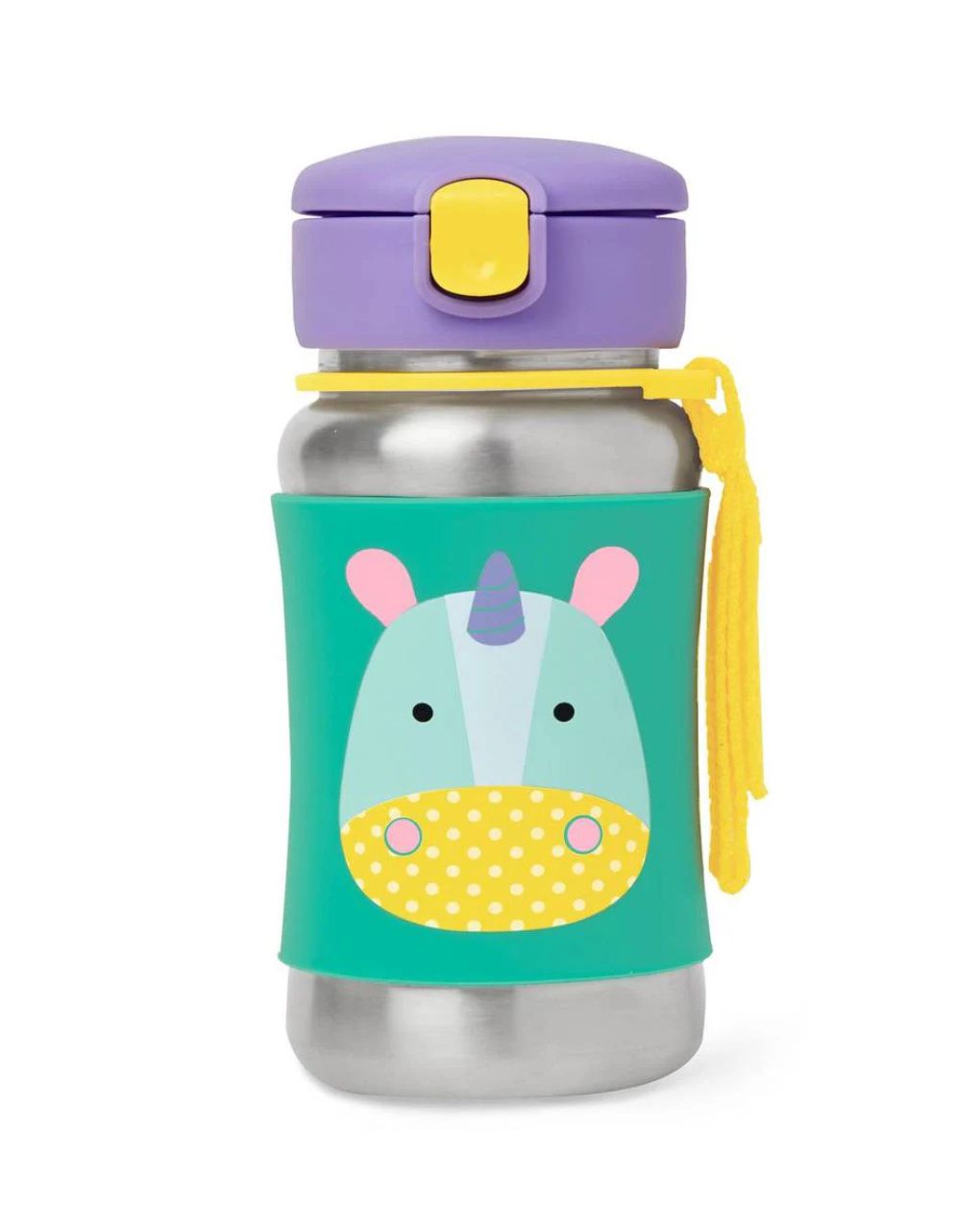 Skip hop zoo stainless steel παγούρι με καλαμάκι 350ml unicorn 29-2903011-06 - SKIP HOP