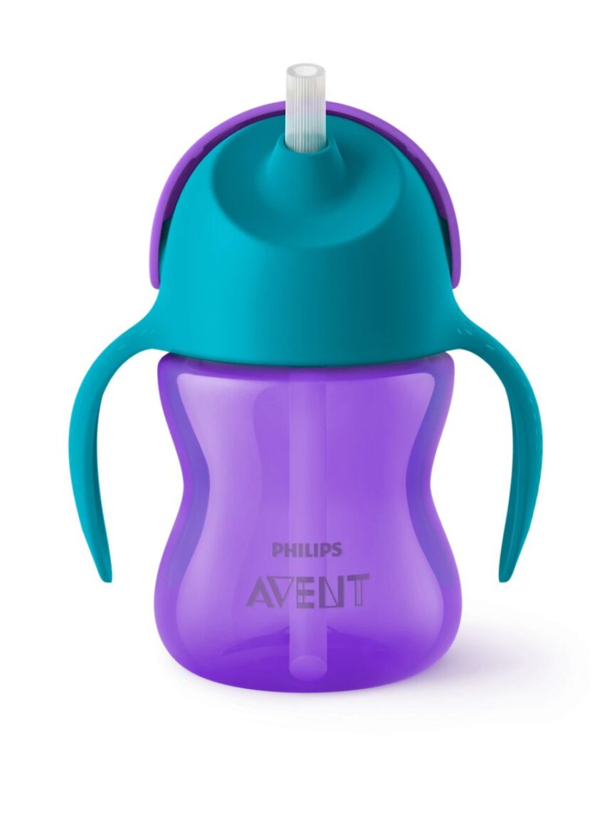 Philips avent ποτηράκι με καλαμάκι 200ml μωβ scf796/02 - Philips Avent