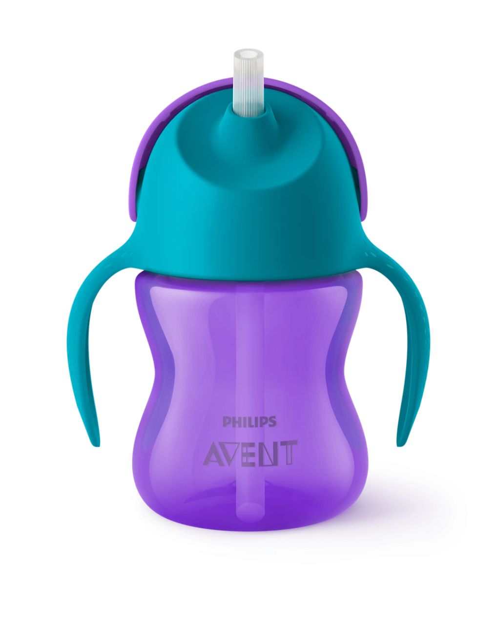 Philips avent ποτηράκι με καλαμάκι 200ml μωβ scf796/02 - Philips Avent