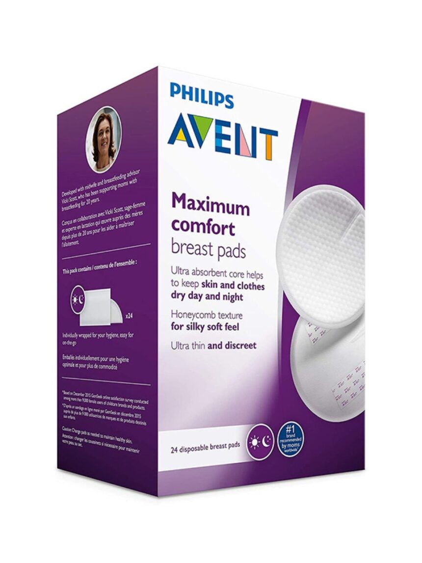 Philips avent επιθέματα στήθους μιας χρήσης 24τμχ, scf254/24 - Philips Avent