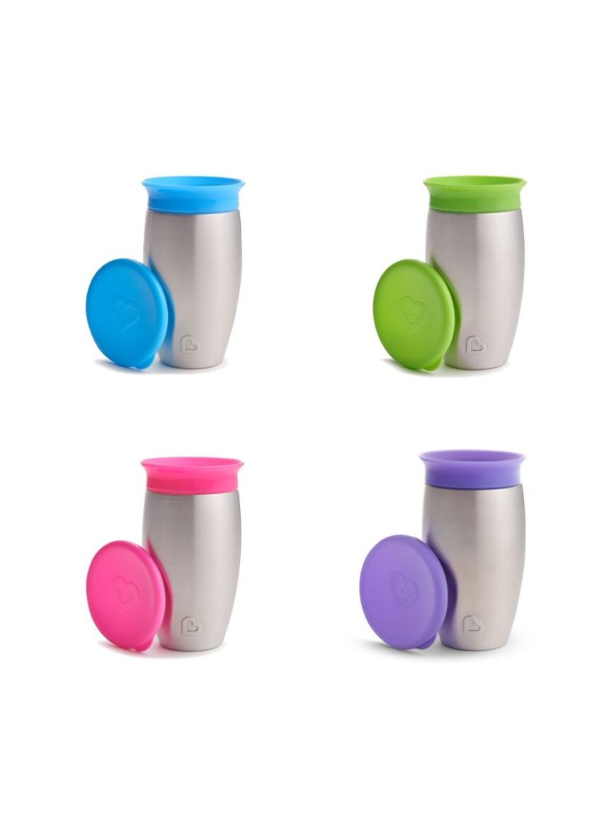 Munchkin εκπαιδευτικό ποτηράκι miracle 360° stainless steel sippy 296ml 12m+ 12370 - Munchkin