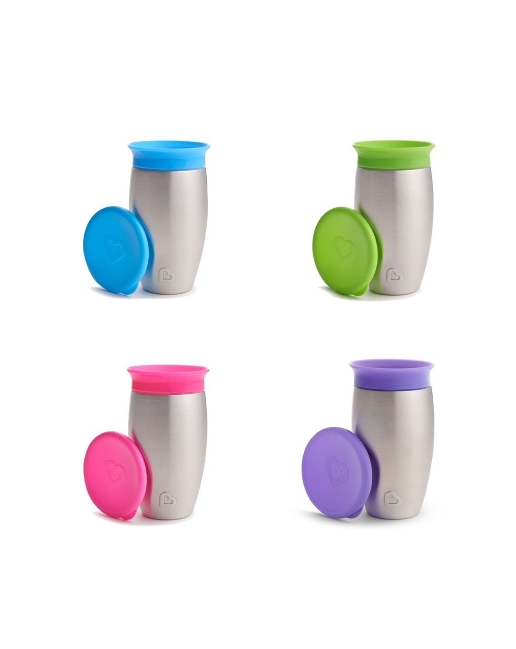 Munchkin εκπαιδευτικό ποτηράκι miracle 360° stainless steel sippy 296ml 12m+ 12370 - Munchkin