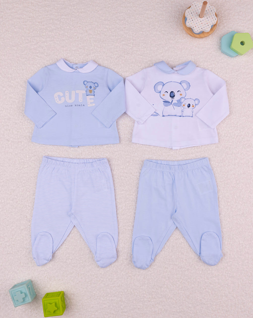 βρεφικά σετ μπλούζες και γκέτες με πάντα για αγόρι - Prénatal