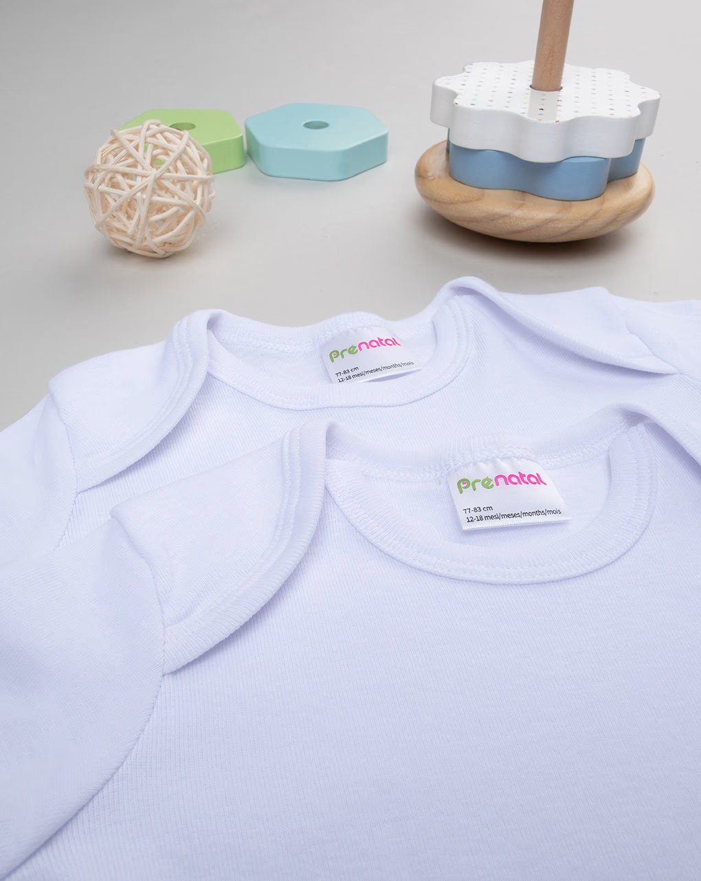 βρεφικά κορμάκια κοντομάνικα πακέτο x2 τμχ unisex - Prénatal