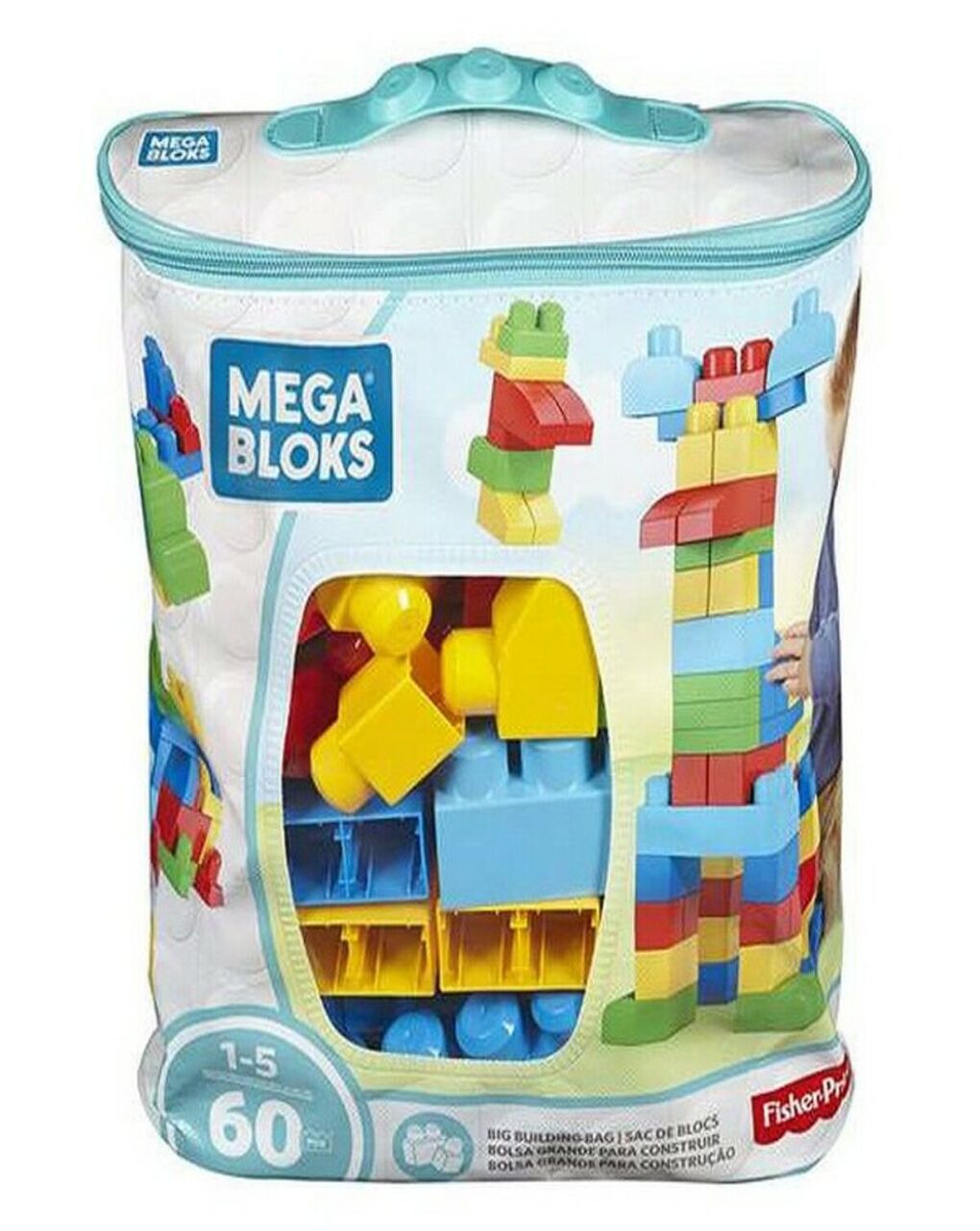 Mega bloks τσάντα με τουβλάκια 60 τμχ cyp67 - Mega bloks