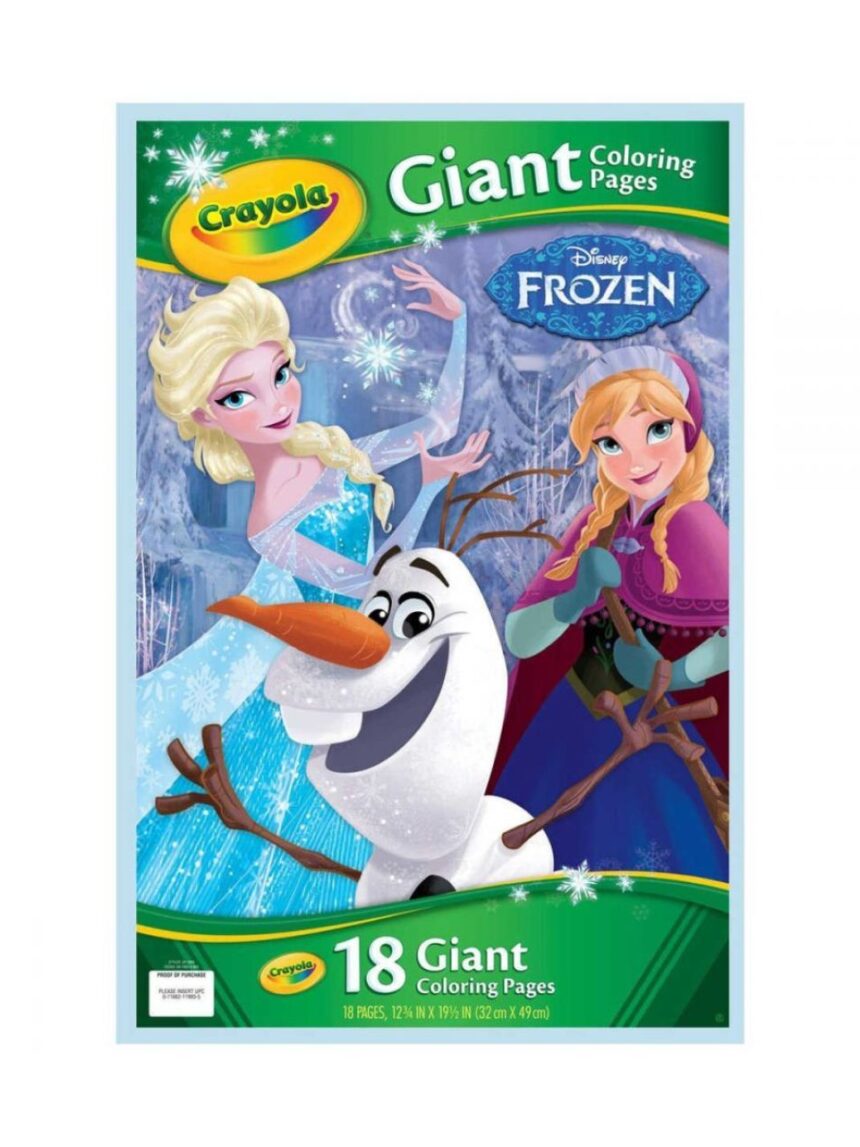 Crayola σετ 18 χρωμοσελίδες γίγας frozen - Crayola