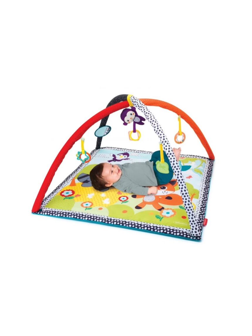 Infantino γυμναστήριο-χαλάκι δραστηριοτήτων safari activity gym & play mat, b-005372-00 - INFANTINO