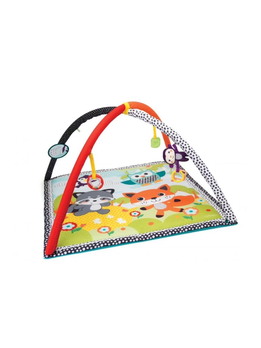 Infantino γυμναστήριο-χαλάκι δραστηριοτήτων safari activity gym & play mat, b-005372-00 - INFANTINO