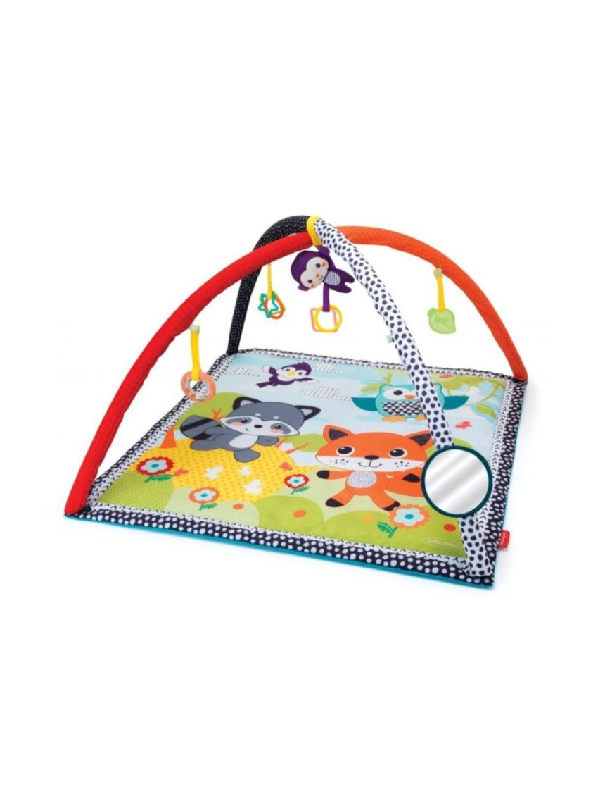 Infantino γυμναστήριο-χαλάκι δραστηριοτήτων safari activity gym & play mat, b-005372-00 - INFANTINO