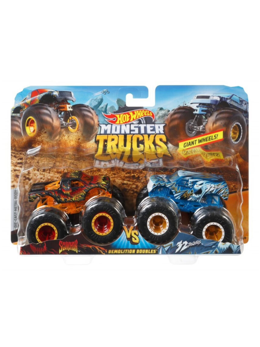 οχηματα monster trucks σετ των 2 - Hot wheels