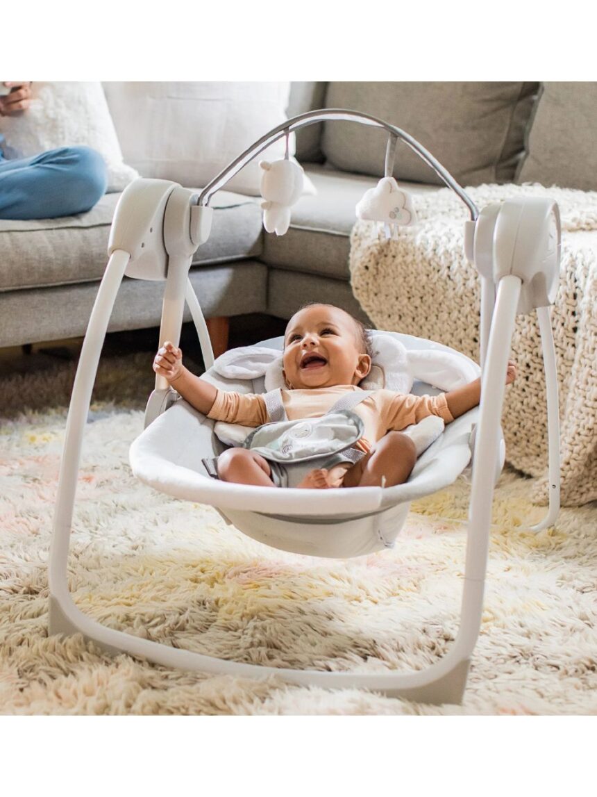 Ingenuity comfort 2 go portable swing βρεφική κούνια-ριλάξ cuddle lamb 12184 - Ingenuity