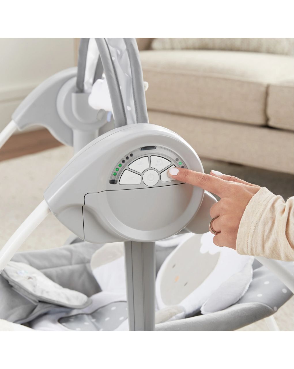 Ingenuity comfort 2 go portable swing βρεφική κούνια-ριλάξ cuddle lamb 12184 - Ingenuity