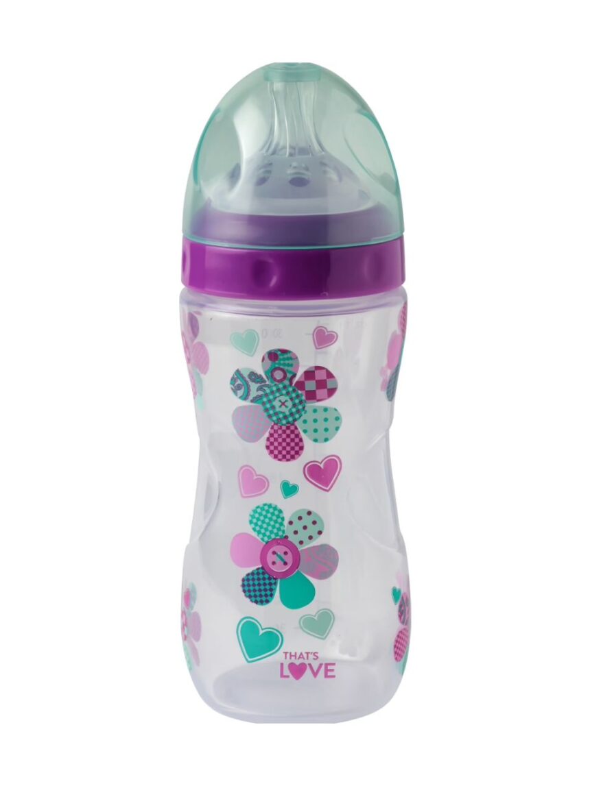 That’s love – πλαστικό μπιμπερό 330ml(θηλή 2 οπές σιλικόνη) - That's Love