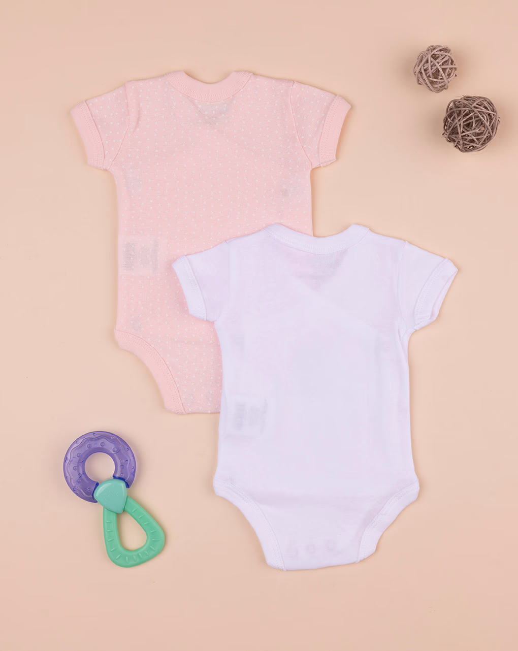 βρεφικά κορμάκια κοντομάνικα πακέτο x2 τμχ it's a girl για κορίτσι - Prénatal