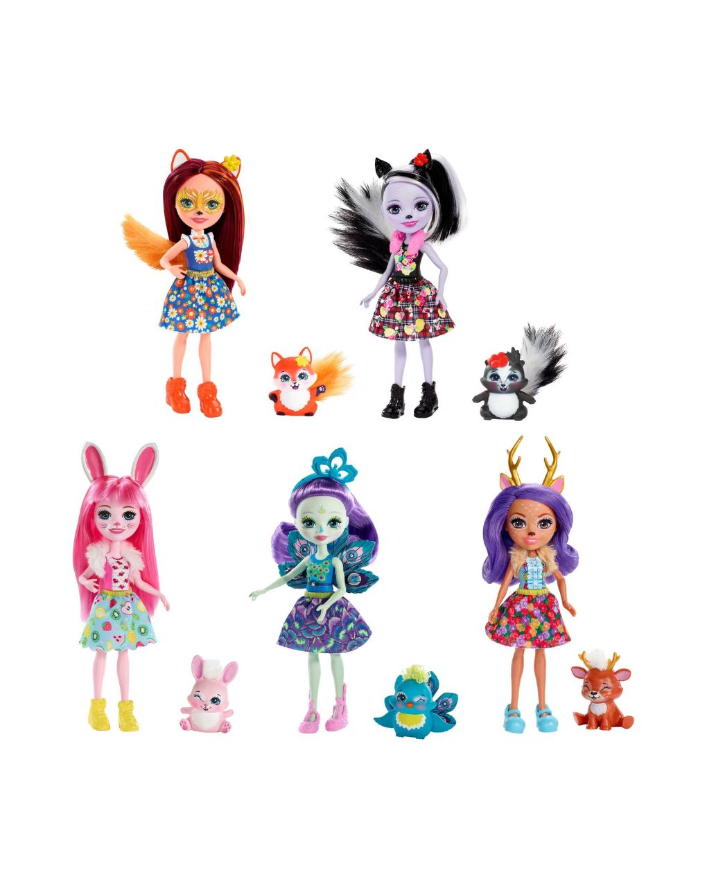 Mattel enchantimals κούκλα & ζωάκι φιλαράκι dvh87 (διάφορα σχέδια) - Mattel