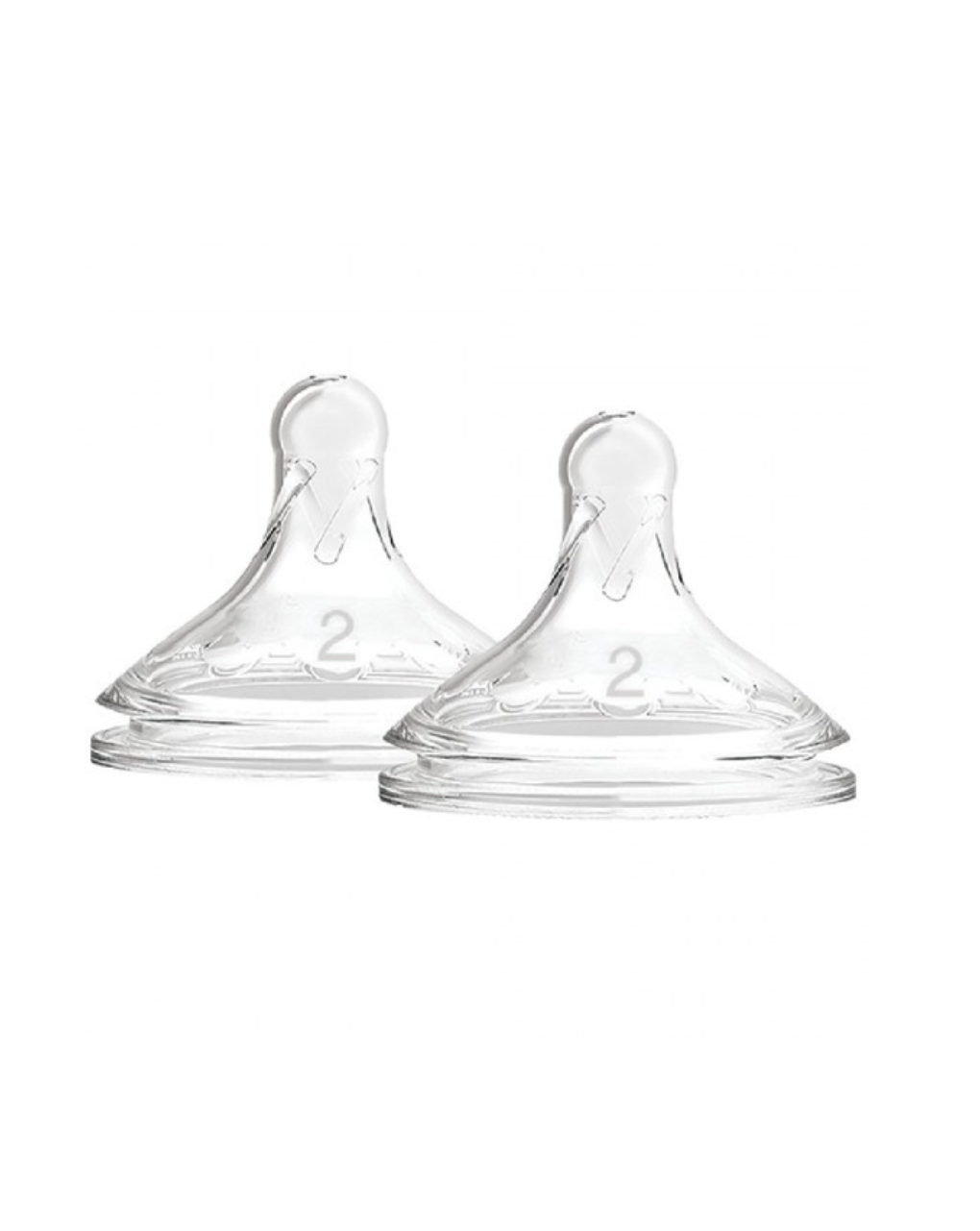 Dr. brown's options+ θηλές σιλικόνης 2τμχ με φαρδή λαιμό επίπεδο 2 3-6m+ 112.70.1hc.299 - Dr Browns