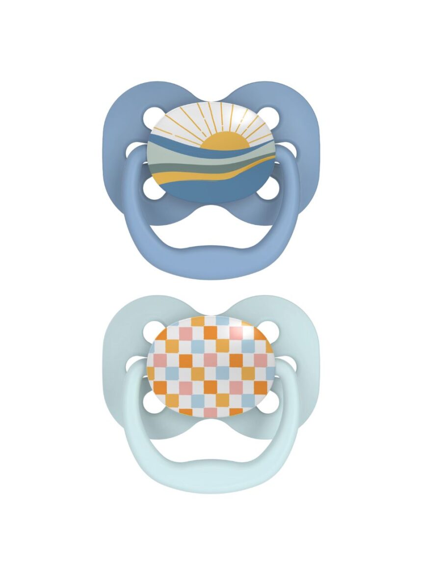 Dr. brown's πιπίλες σιλικόνης 2τμχ advantage boy 0-6m 112.70.1hc.274 - Dr Browns