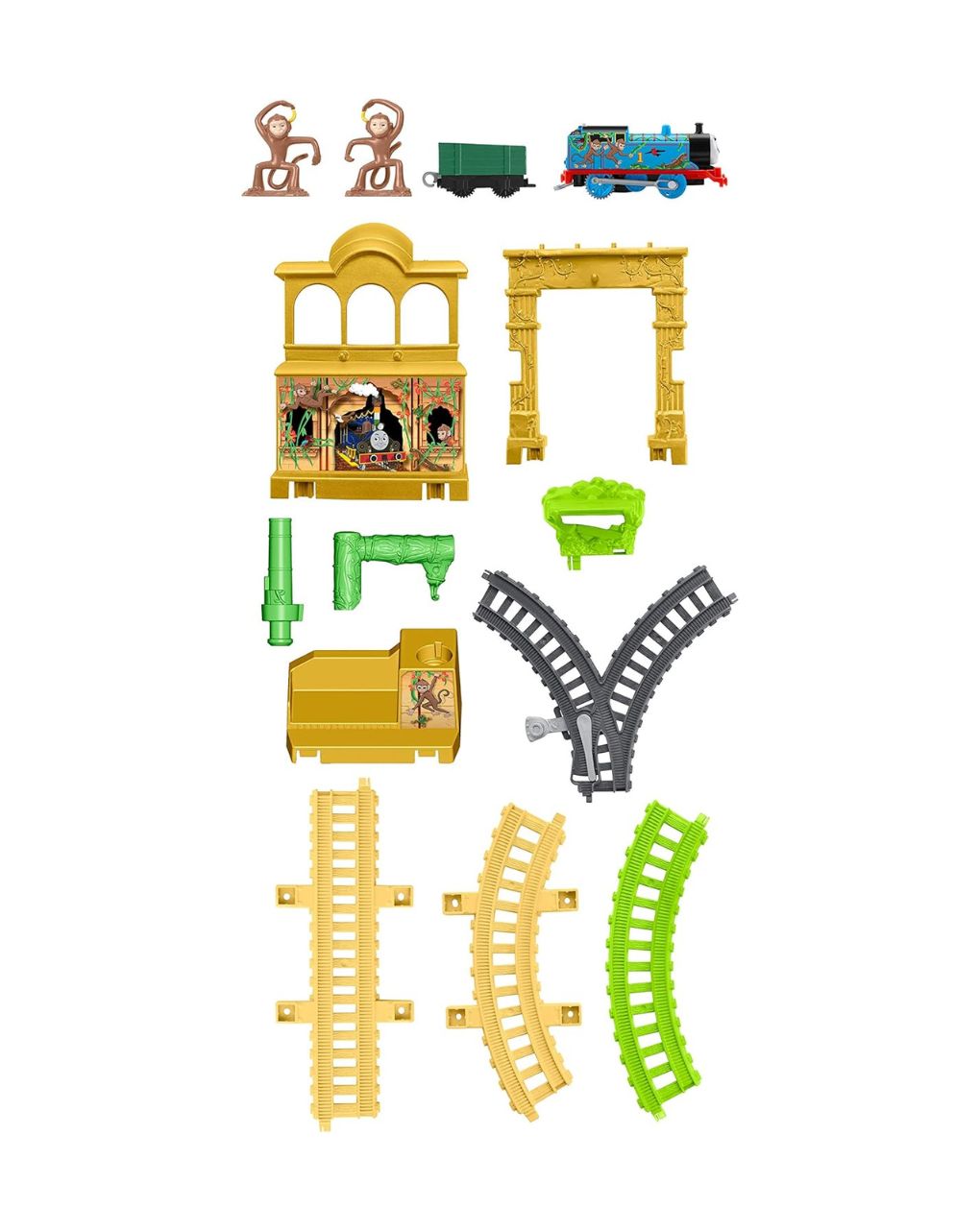 Mattel thomas and friends trackmaster: παλάτι με μαϊμουδάκια με τον τόμας fxx65 - THOMAS & FRIENDS