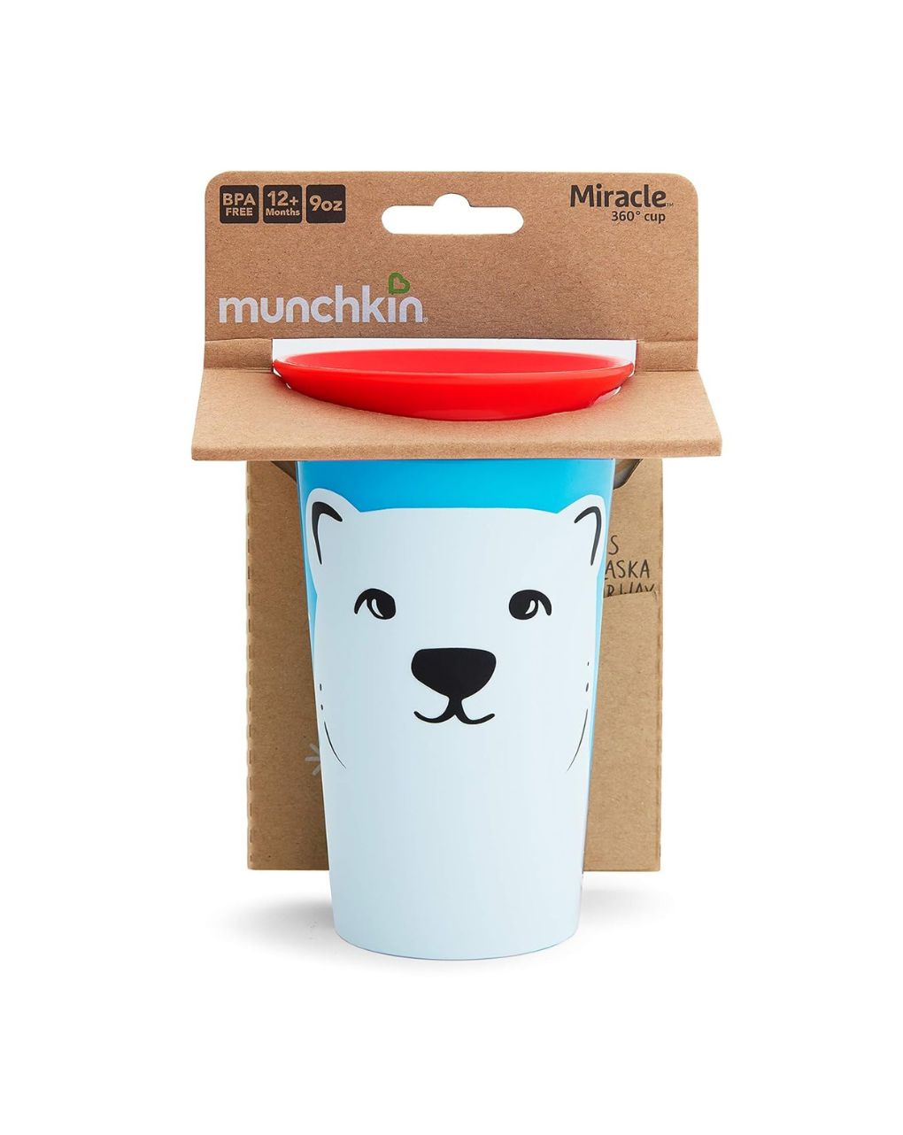 Munchkin ποτηράκι miracle 360˚ sippy 266ml πολική αρκούδα 51779 - Munchkin