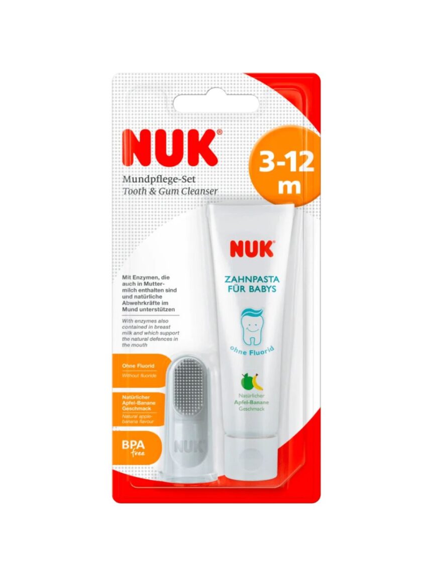 Nuk tooth & gum cleanser σετ στοματικής υγιεινής - Nuk