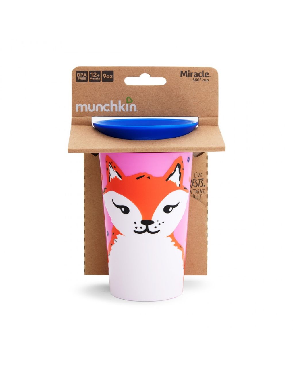 Munchkin ποτηράκι miracle 360˚ sippy 266ml αλεπού 51777 - Munchkin