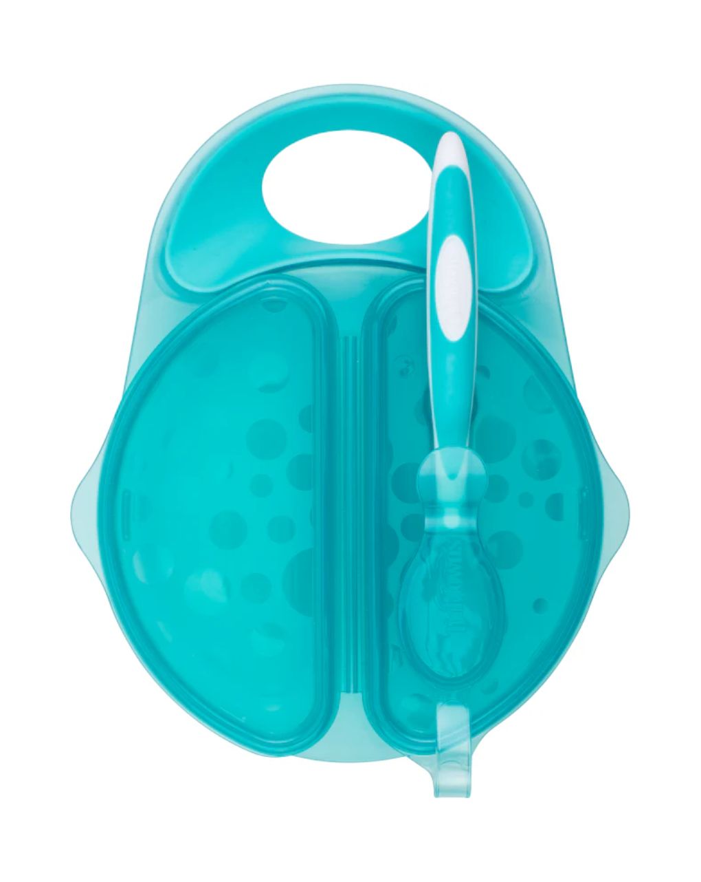 Dr. brown's travel fresh™ bowl & snap δοχείο φαγητού με καπάκι και κουτάλι 4m+