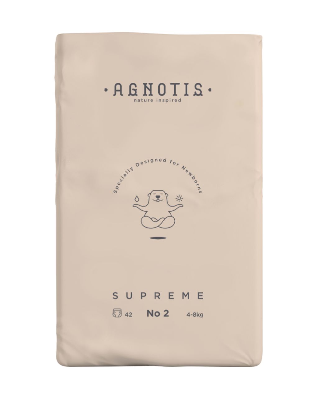 Agnotis supreme βρεφικές πάνες no 2 (4-8kg) 42τεμ ag2