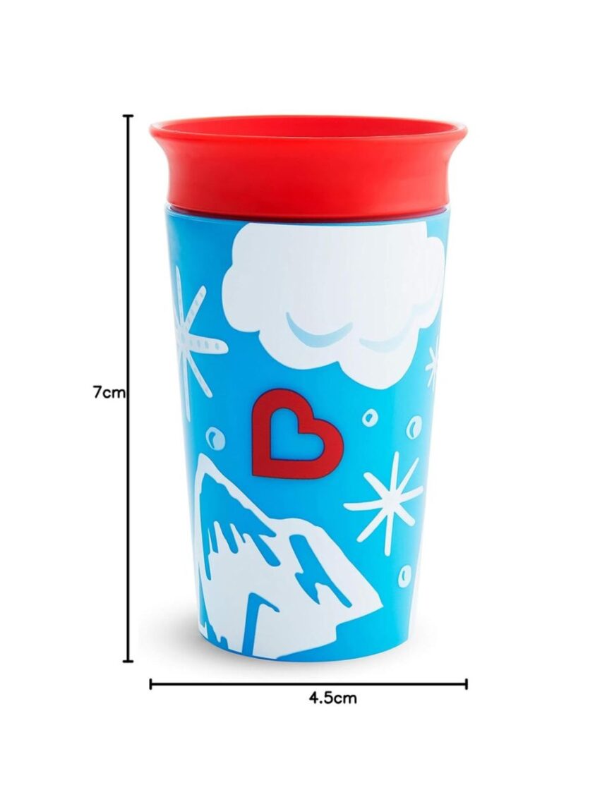 Munchkin ποτηράκι miracle 360˚ sippy 266ml πολική αρκούδα 51779 - Munchkin