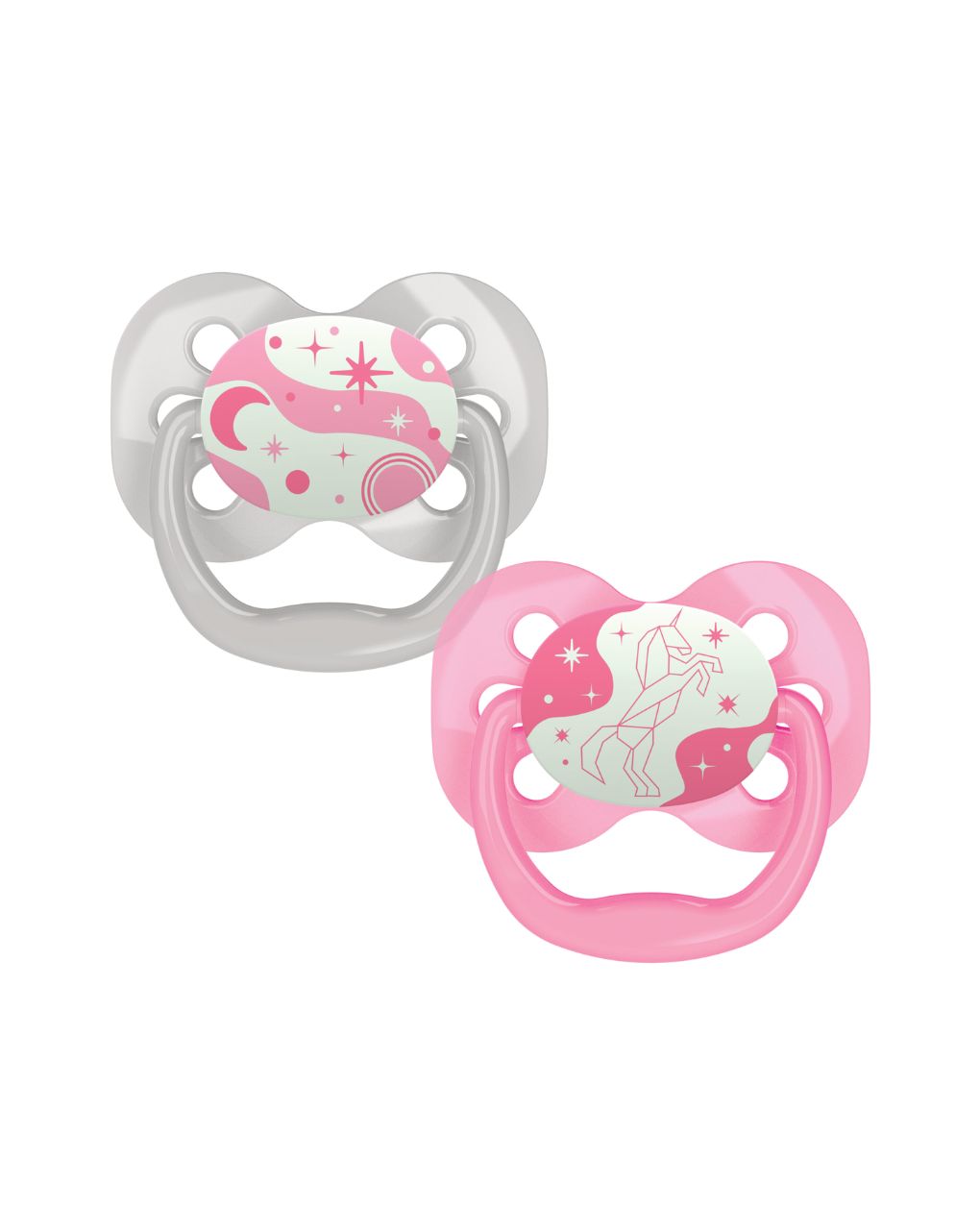 Dr. brown's πιπίλες σιλικόνης νυχτός 2τμχ advantage girl 0-6m - Dr Browns