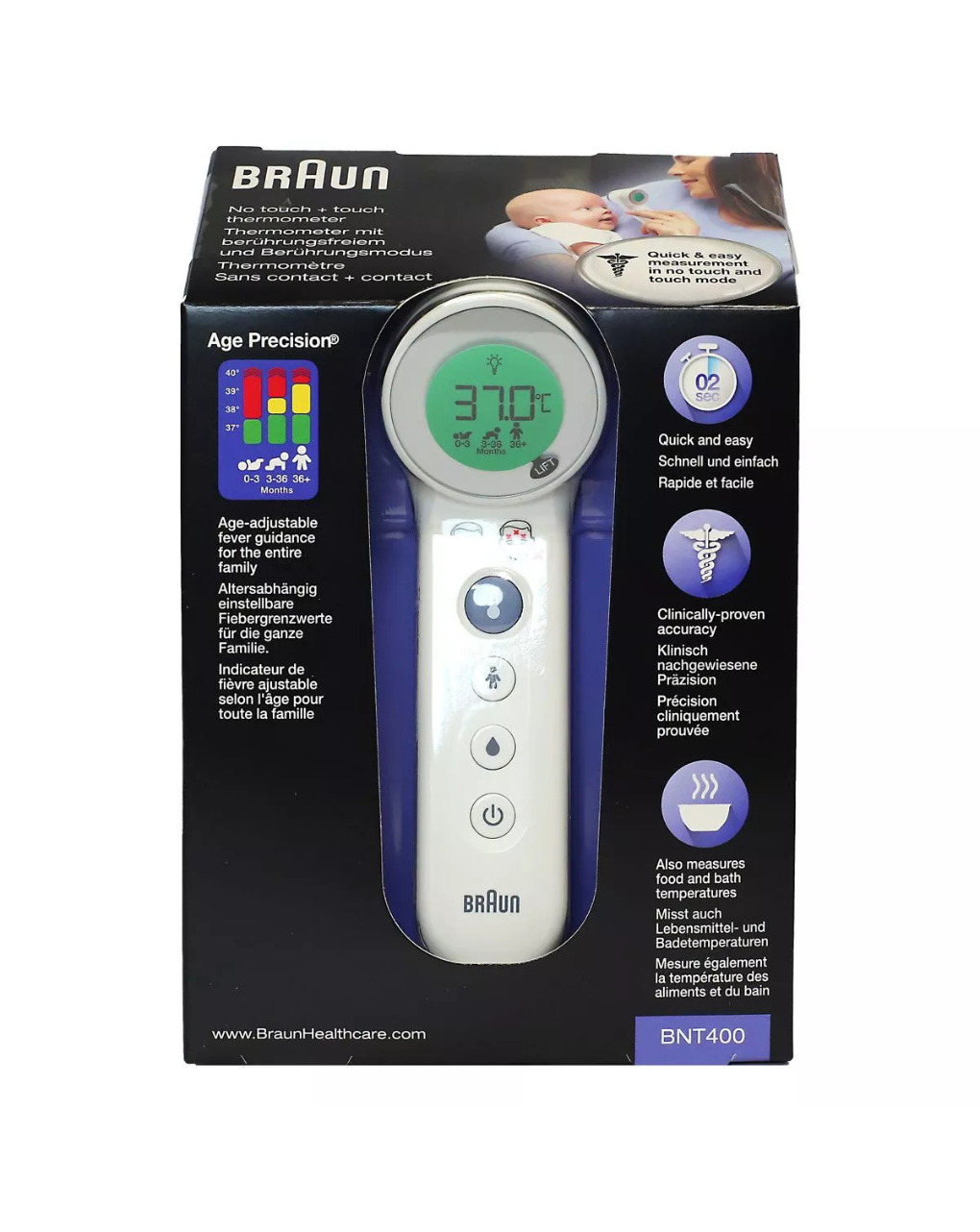 Braun bnt400 we θερμόμετρο μετώπου