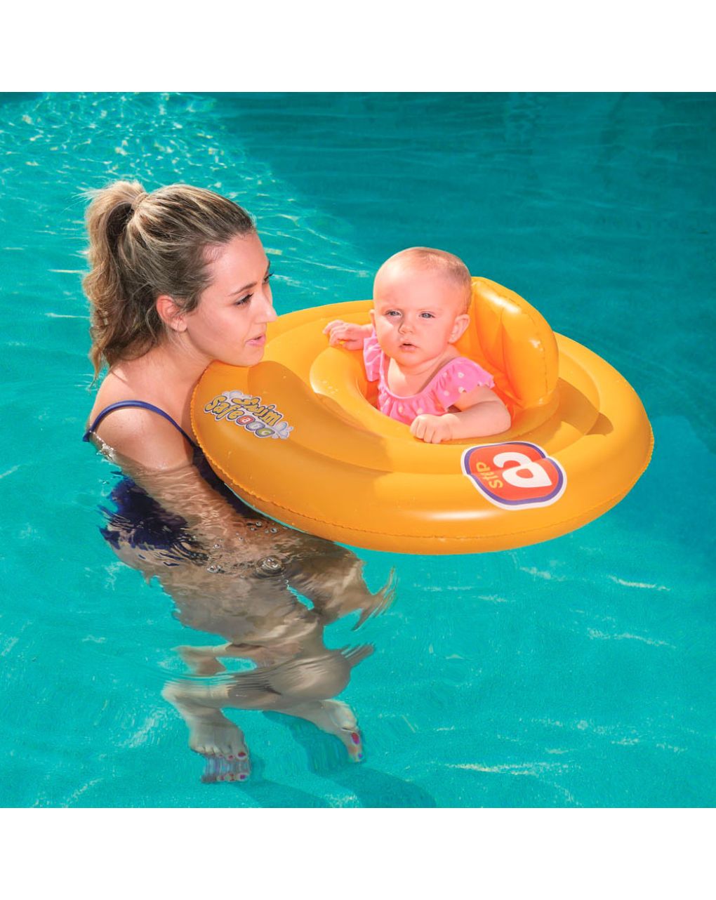 Bestway φουσκωτό σωσίβιο με κάθισμα swim safe abc step a 69cm 32096 - Bestway