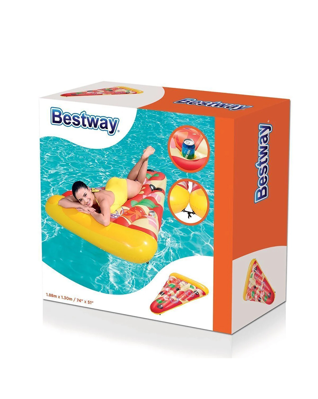 Bestway φουσκωτό στρώμα pizza party 188cm - Bestway