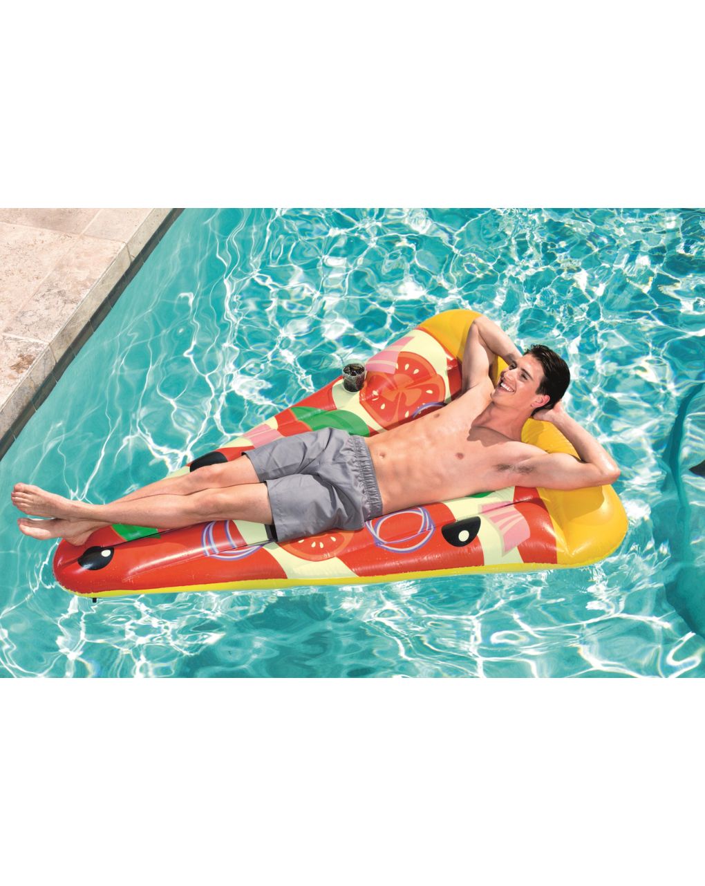 Bestway φουσκωτό στρώμα pizza party 188cm - Bestway